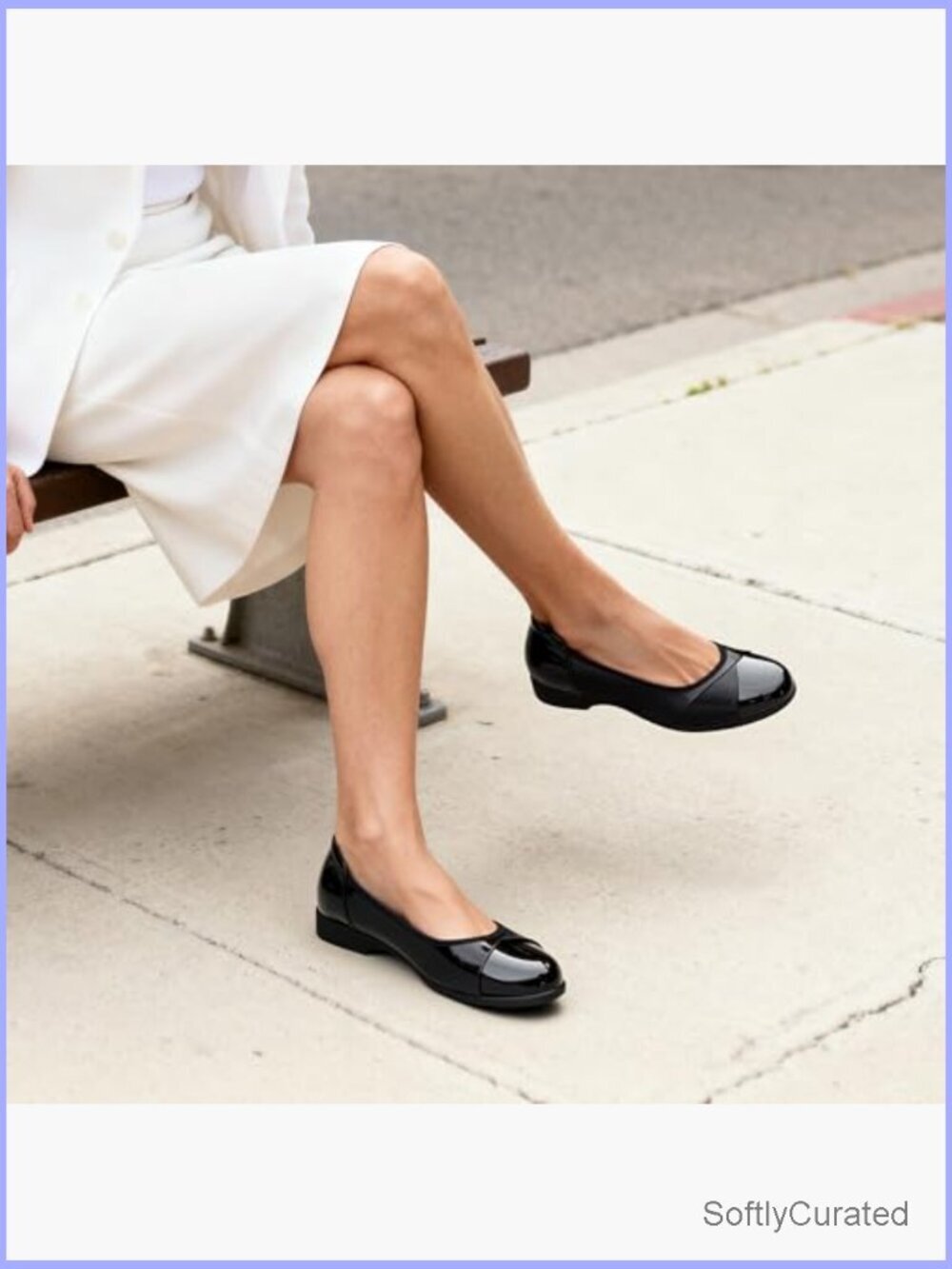 Women's Ballet Flats Comfortable Work Office Dress Shoes Round Toe - Picture 3 of 7